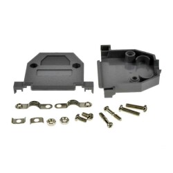 OBUDOWA DB25 SZARA PLASTIK SKRĘCANA D-SUB CANON DB-25 PIN