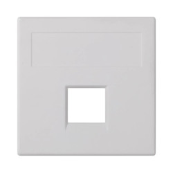 Simon Connect Płytka S500, 1x RJ bez osłon 3M Volition OCK czysta biel 50011185-030