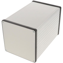 Hammond 1455NS1601 Extruded Enclosure 103 X 103 X 160 Clear Anodise