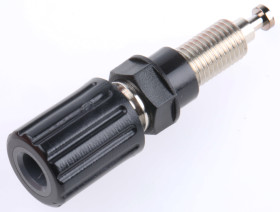 Gniazdo montażowe, rodzaj Żeński, Czarny, 36A, 33 V ac, 70V dc