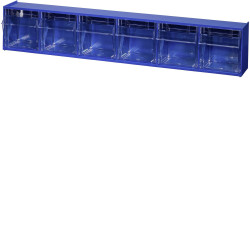 Allit 464440 VarioPlus Box Organiser Blue/Transparent 600x115x95mm