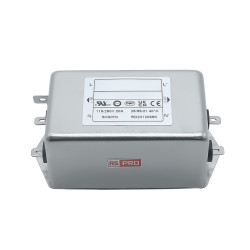 Filtr sieciowy 20A 1-fazowy 220kΩ 115/250 V AC 50 → 60Hz 2 x 0,6mH RS PRO Montaż w obudowie