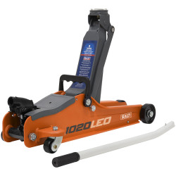Sealey 1020LEO Trolley Jack 2tonne Low Entry Short Chassis - Orange