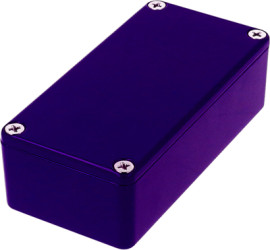 Aluminum die cast enclosure, (L x W x H) 100 x 50 x 31 mm, blue, IP54, 1590G2CB