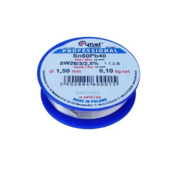 CYNEL UNIPRESS Cyna 1,50mm 100g Sn60Pb40 SW26/3/2.5 spoiwo lutownicze PROFESSIONAL