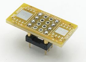 Adapter WSON8 8x6/WSON8 6x5 -->DIL8 dla pamięci szeregowych Flash, EEPROM i uP (QFN8 / MLP8 / MLF8 / DFN8)