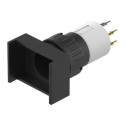 Element wykonawczy przycisku, Siłownik, do uzytku z: Urządzenia przełączające, Czarny, Utrzymane