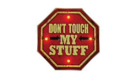 Kinkiet Metal Retro Led Dont Touch Forever Light