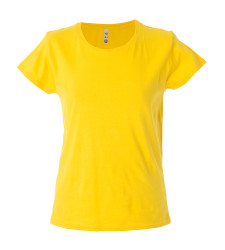 T-shirt, Żółty, Bawełna 100%, M, Krótki