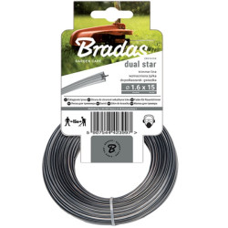 Żyłka tnąca 1,6mm 15m RIPPER DUAL do wykaszarek gwiazdka Bradas ZRG1615K