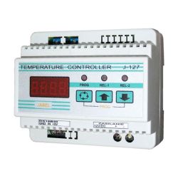 J-127 Termoregulator mikroprocesorowy -50°C … +120°C 2-progowy (obudowa na szynę DIN)
