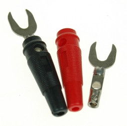 Końcówka widełkowa z gn. AL2325 czarna