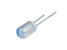 Kondensator 82μF ±20% 25V dc THT 28mΩ Nippon Chemi-Con