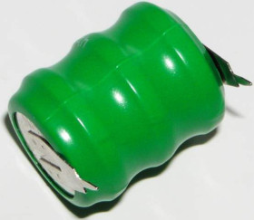 Akumulator 2pin druk Ni-MH 3.6V 80mAh, fi16x19mm