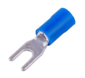 Końcówka widełkowa izolowana M3 niebieska 100szt KWB3