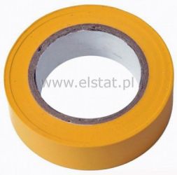 Taśma izolacyjna 0,13 x 15mm 10m żółta