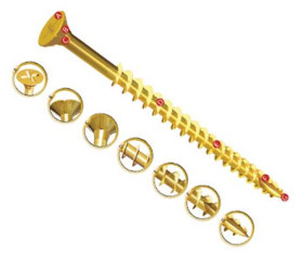 Wkręt do drewna Stalowe 4mm typ Countersunk UNIFIX VORTEX