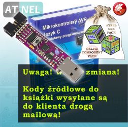 Mikrokontrolery AVR Język C Podstawy programowania [ PL ] + ATB USBASP 4.2 + MkAvrCalculator + DELPHI ATNEL USB PACK