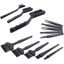 Quadrios 25EC169 ESD brush Antistatic Black Conductive Fibres 13 pcs