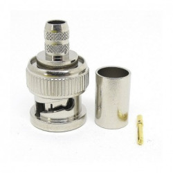 Złącze koncentryczne Montaż na kablu Męski 75Ω typ złącza Złącze BNC typ kabla RG59/U