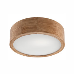 Lampa sufitowa plafon drewniany dębowy LED 1-punktowy okrągły 28 cm LD-PD-6.1 DAB