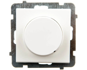 SONATA Ściemniacz przyciskowo-obrotowy /żarowy i halogenowy/ ecru ŁP-8R/m/27