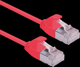 21153315 Patch cable, Cat.6a, U/FTP, slim, red, 2 m