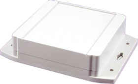 PC enclosure, (L x W x H) 119 x 119 x 37 mm, light gray (RAL 7035), IP68, 1555N2F17GY