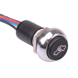 Air Recirculation illuminated Automotive Momentary 12mm Push Button Switch SPST IP67