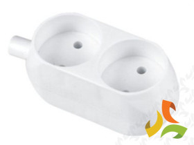 Gniazdo wtyczkowe przedłużacza 2x2P 16A 250V GN-260 ORNO