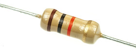 Rezystor 10kΩ 1W ±5% -500 → -100ppm/°C Folia węglowa TE Connectivity