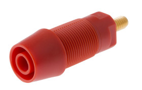 Gniazdo bananowe Żeński typ Gniazdo bananowe Czerwony 32A Schutzinger rozmiar 4 mm