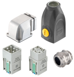 Harting 10220030004 Zestaw złączy męskich Łączna ilość styków: 5 + PE 1 szt.