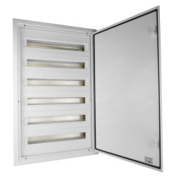 Rozdzielnica podtynkowa DARP-144 144 modułowa 6x24 IP54 z aluminiowymi drzwiami E-P 9.624