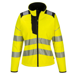 Softshell Jacket Ladies Hi-Vis Yellow/Bl