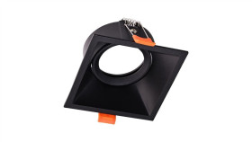 Oczko Sufitowe Podtynkowe Kwadratowe Ruchome 1Xgu10 Ip20 Czarny Mlos7242 Milagro