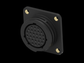 Socket housing, 28 pole, crimp connection, straight, 206038-4