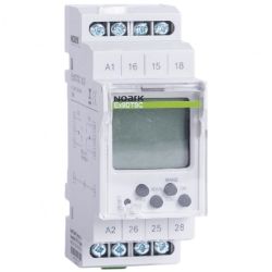 Programator czasowy, wyłącznik cyfrowy na szynę TH-35 1-kanałowy 2P (230V AC), 2-modułowy Ex9DTSC 1CO NOARK