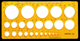 AR 5031 Circle template 1 - 36mm, 25 circles