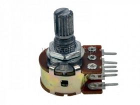 2x50K potencjometr stereo liniowy 6/15mm
