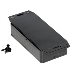 1591AF2BK Hammond Multipurpose Black FRABS Enclosure Flanged Base 100 x 50 x 25mm