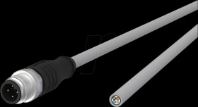 142MLA10010 Sensor cables, M12, 4-pin, male &gt; open end, 1 m