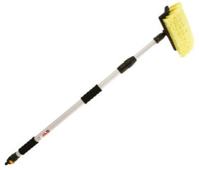 Szczotka do myjki ciśnieniowej, typ: Szczotka z rączką teleskopową, do użytku z: Złącze przewodu elastycznego