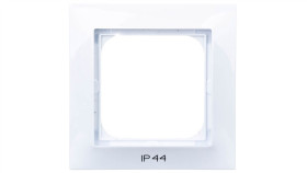 Impresja Ramka Pojedyncza Do Łączników Ip44 Biała Rh-1Y/00