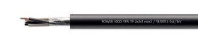 Przewód zasilający POWER 1000-YFR-TP 2x2x1 uniepalniony czarny 0,6/1kV 18191113 /bębnowy/