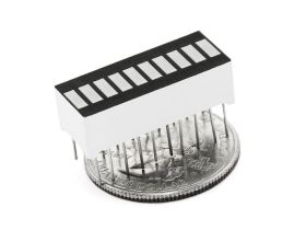 Wyświetlacz LED 10 segmentowy biały