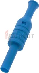 Gniazdo bezp. 4mm na przewód 1063-BU 24A CAT III 1000V