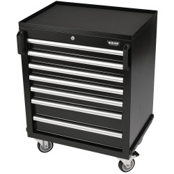 BUNKER&#xAE; 29779 Modular 7 Drawer Mobile Cabinet 646 x 458mm Black