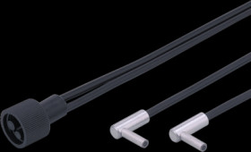 E20062, Through-beam sensor, Sensing head diameterinfrared light, Lens type standard, (28 x 21)...(