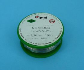 Sn96Ag4 Q 1,20 100g SPOIWO BEZOŁOW.